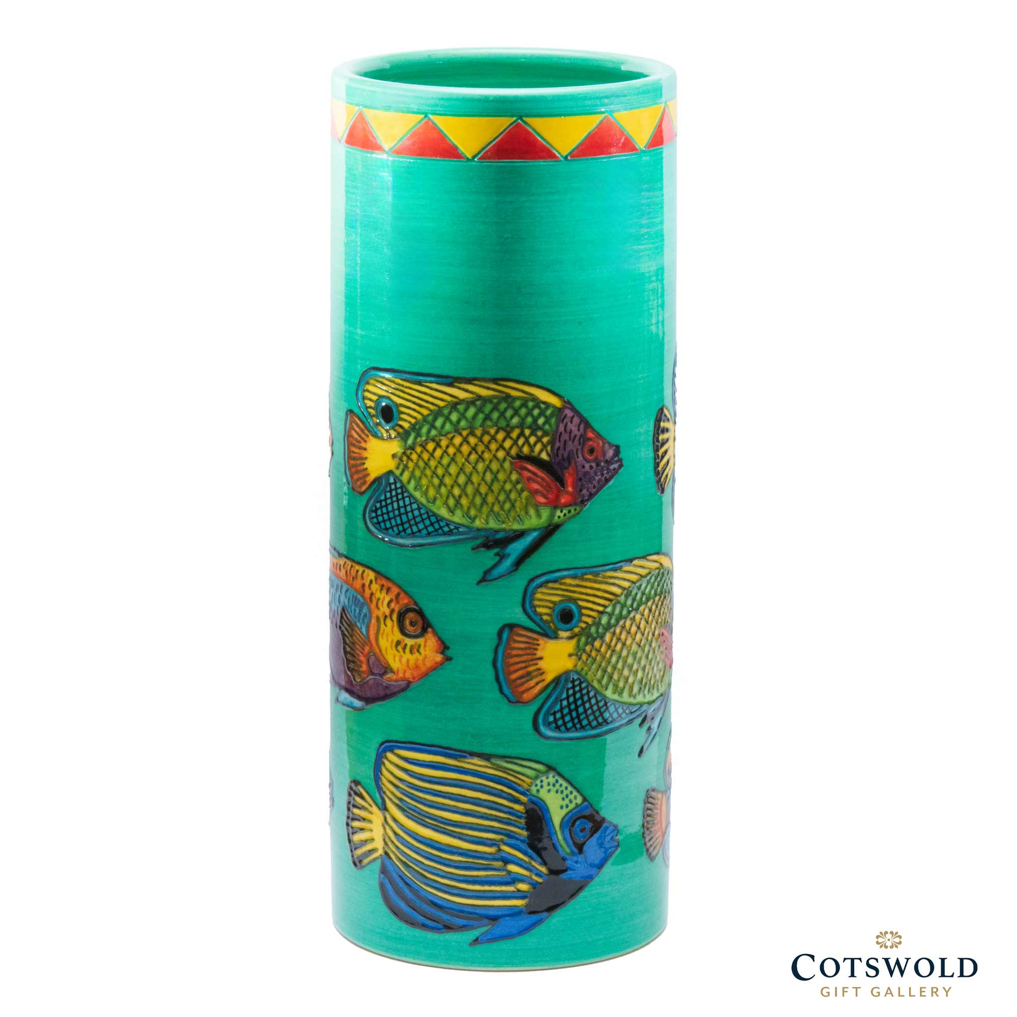 Angel Fish 10inch Spill Vase Dennis Chinaworks Cotswold Gift Gallery