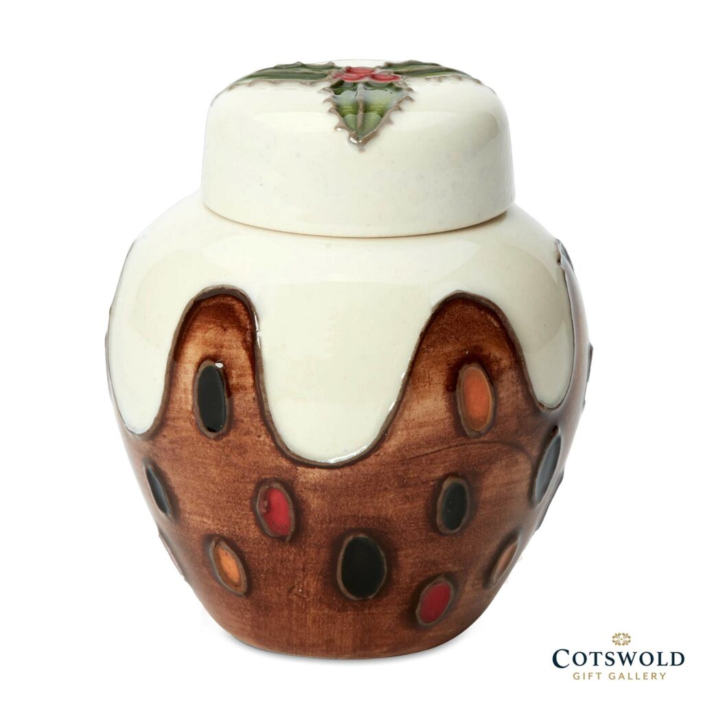 Moorcroft Pottery Christmas 2023 Plum Pudding Miniature Jar 1024x1024