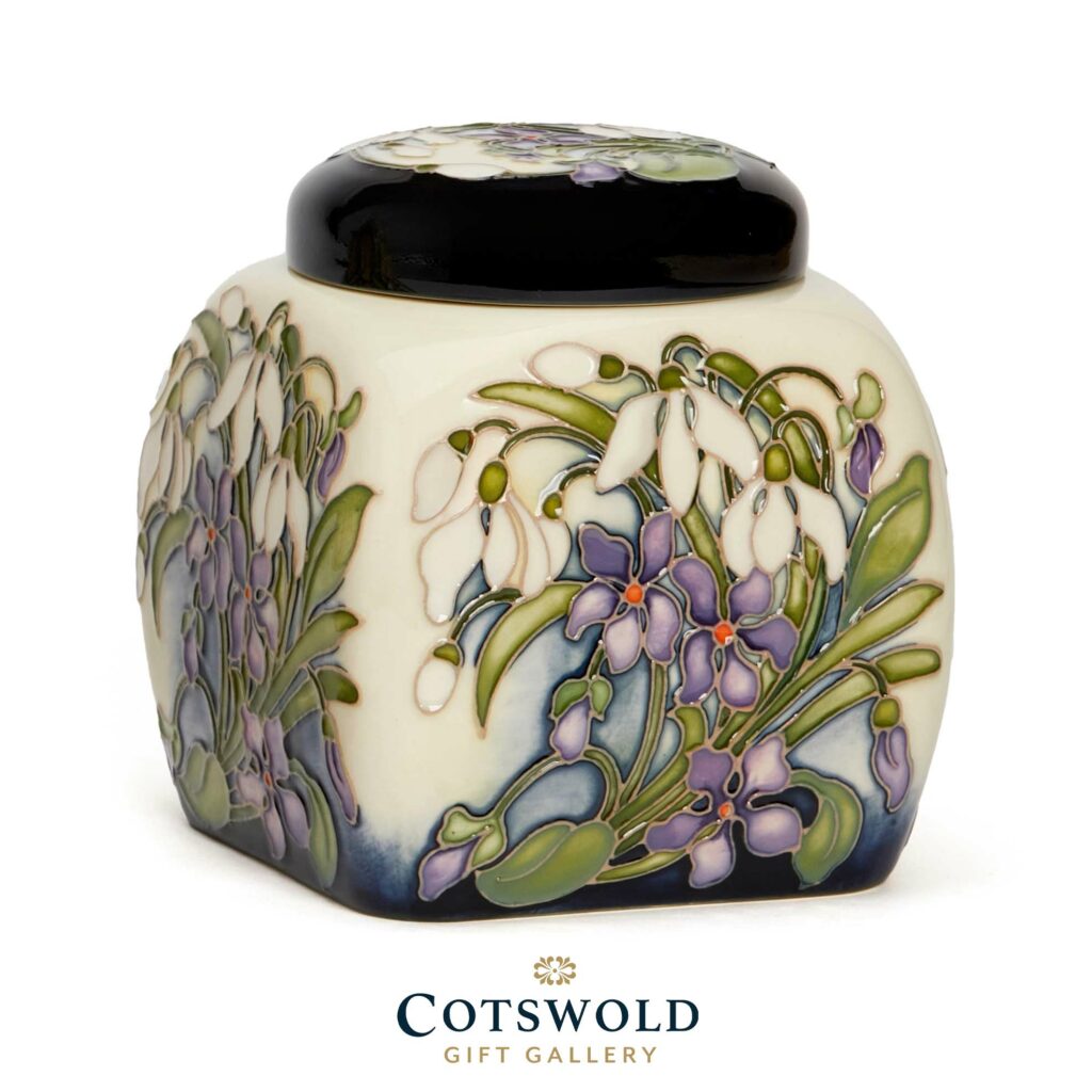 Moorcroft Pottery Snowdrop Sensations Collection Snowdrop Profusion 1024x1024