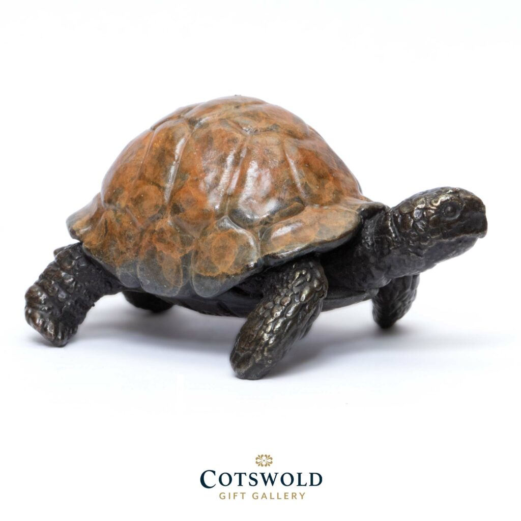 Unique Bronze Miniature Painted Tortoise 1 1024x1024