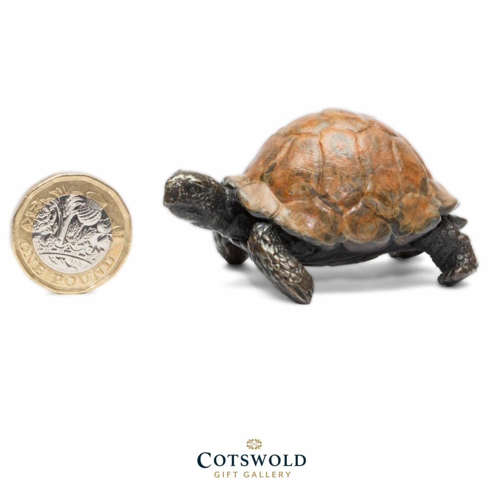 Unique Bronze Miniature Painted Tortoise 4 1024x1024