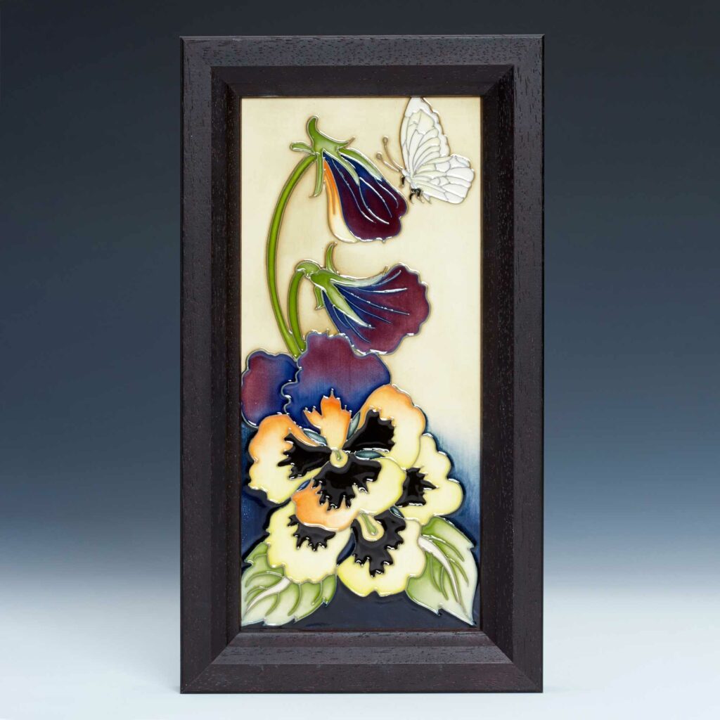 Moorcroft Pottery All Of A Flutter Plaque 02 1024x1024