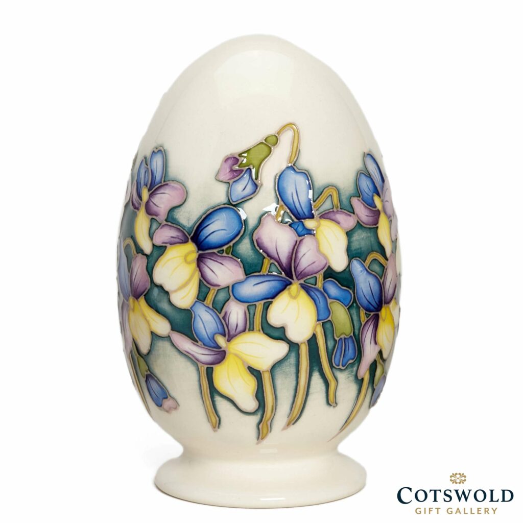 Moorcroft Pottery Easter Collection Spring Viola Egg 1024x1024