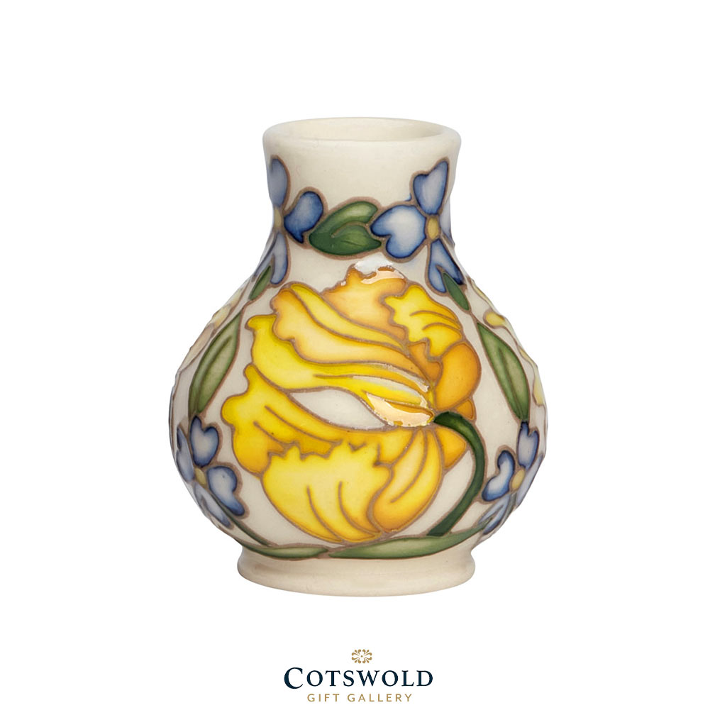 Moorcroft Pottery Miniature March Golden Tulip Vase 869 2