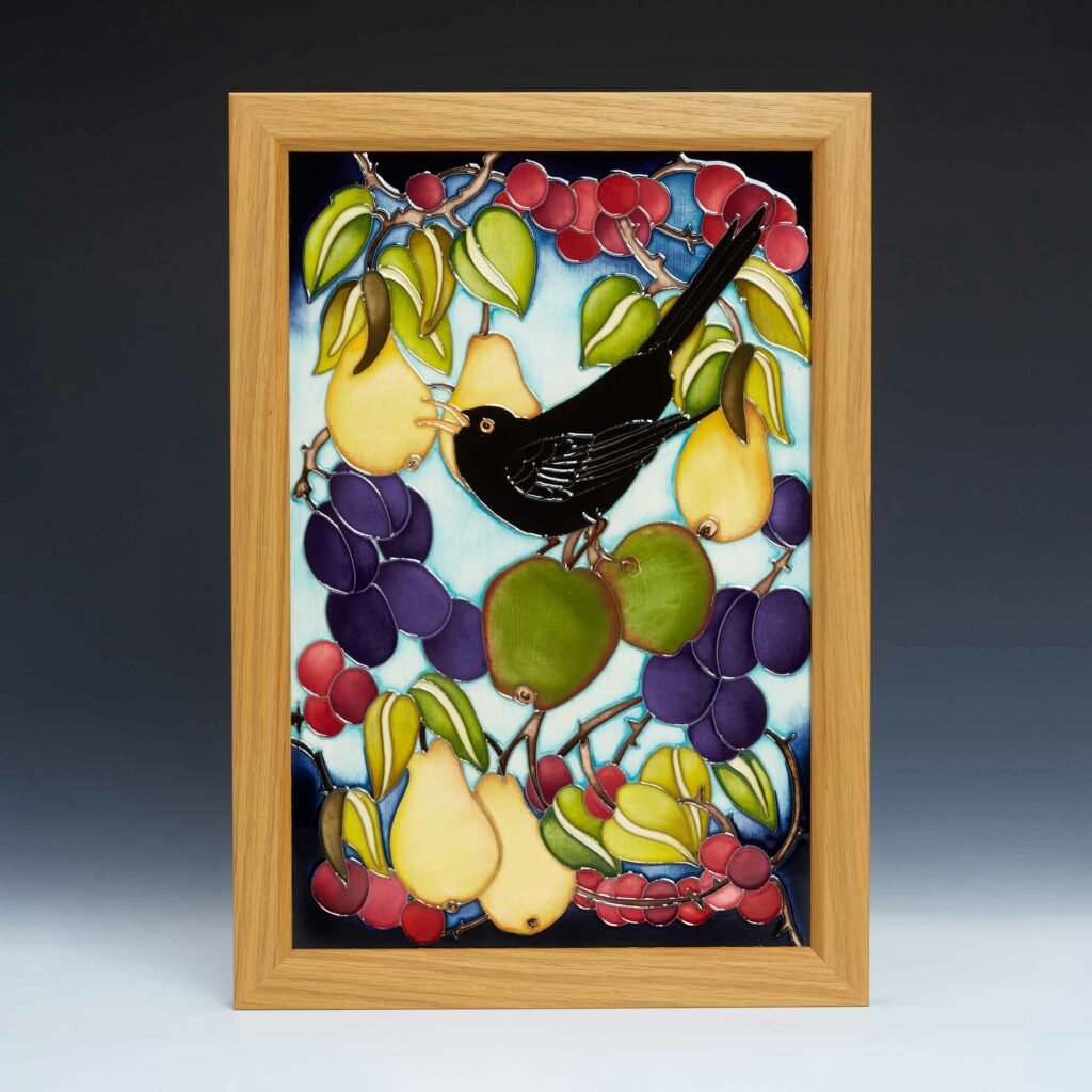 Moorcroft Pottery The Fruitful Vale Plaque Blackbird C 1024x1024