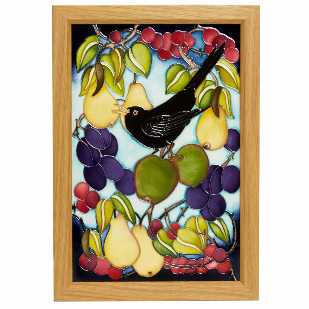 Moorcroft Pottery The Fruitful Vale Plaque Blackbird L 1024x1024