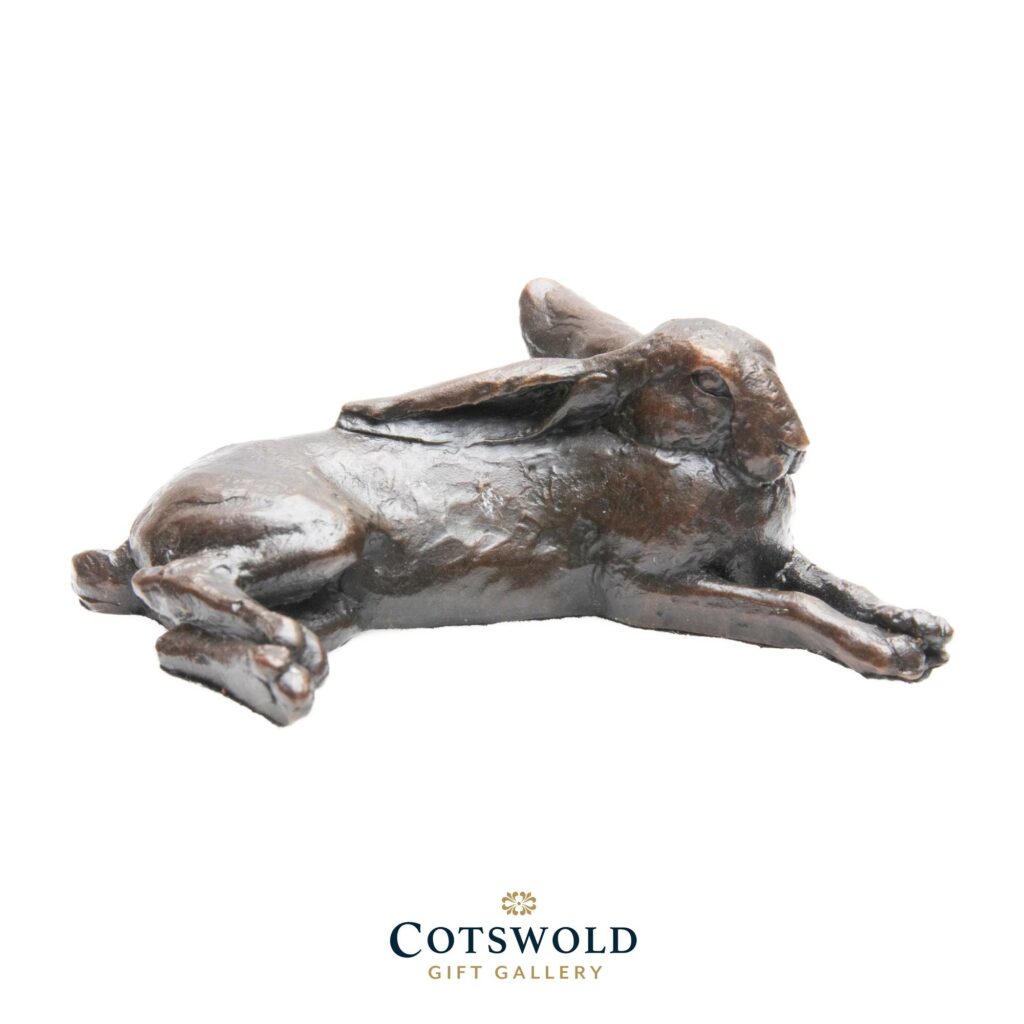 Richard Cooper Bronzes Small Hare Lying 985 1 1024x1024