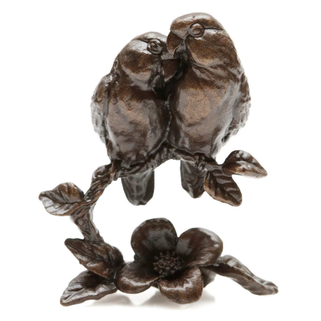 Butler Peach Lovebirds Bronze Miniature 1 1024x1024