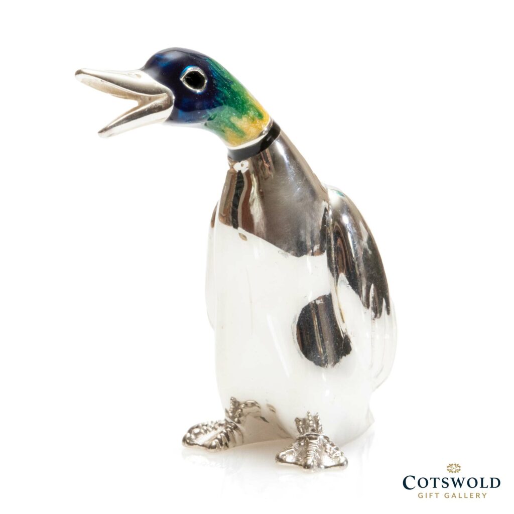 ©2025 Cotswold Gift Gallery Saturno Silver Happy Duck 8569L Large 1 1024x1024