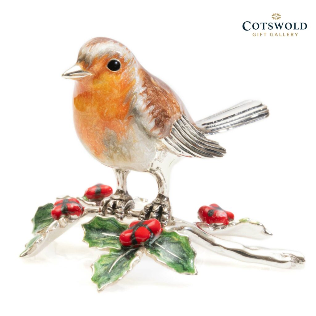 Saturno Silver Robin On Holly 13195 1 1024x1024