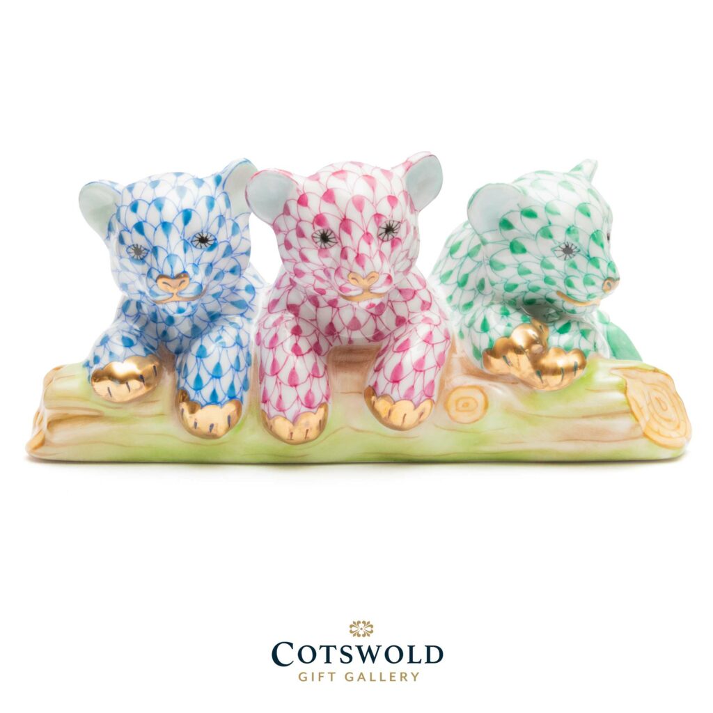 Herend Porcelain Baby Siberian Tigers 15931 2 1024x1024