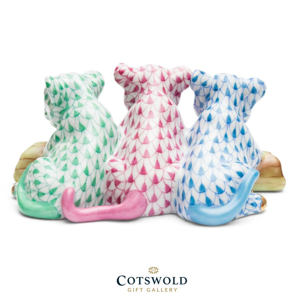 Herend Porcelain Baby Siberian Tigers 15931 4 1024x1024