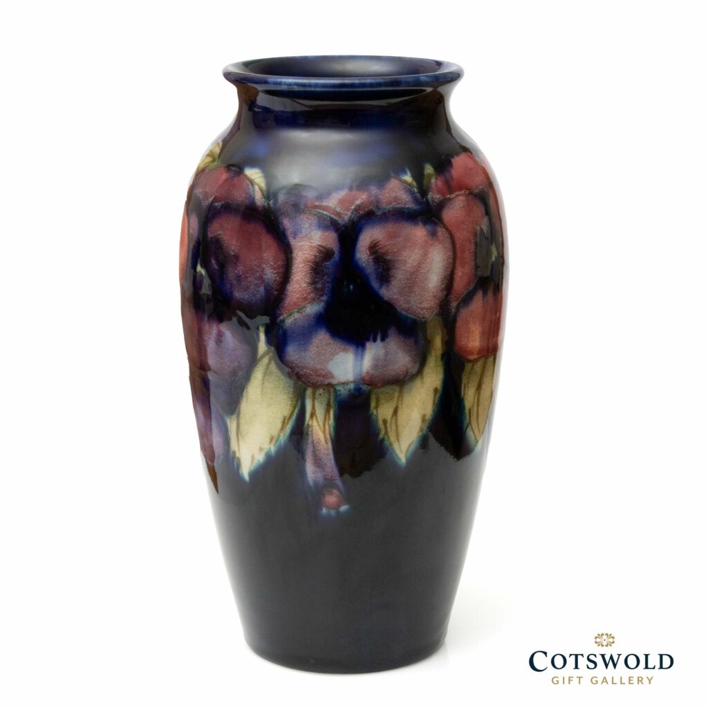 Vintage William Moorcroft Pottery Pansy 7 Inch Vase 3 1024x1024