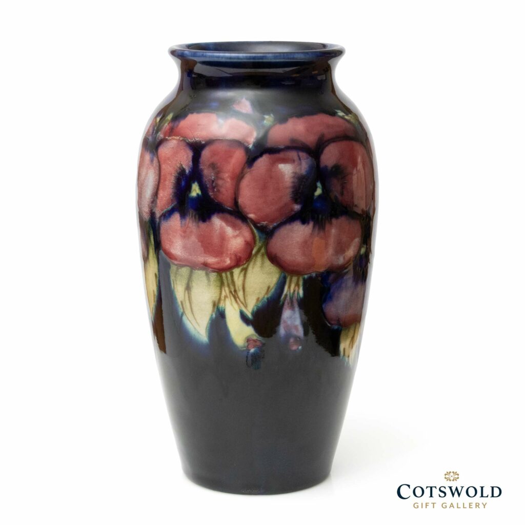 Vintage William Moorcroft Pottery Pansy 7 Inch Vase 4 1024x1024
