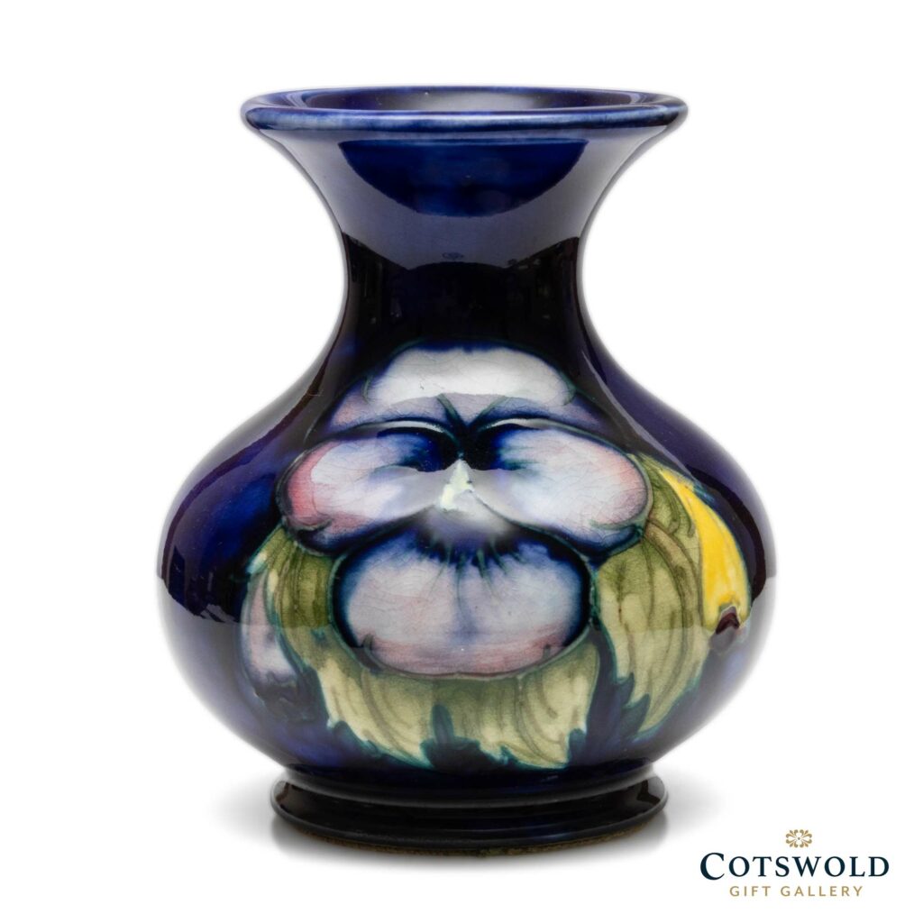 Vintage William Moorcroft Pottery Pansy M13 Vase 1 1024x1024