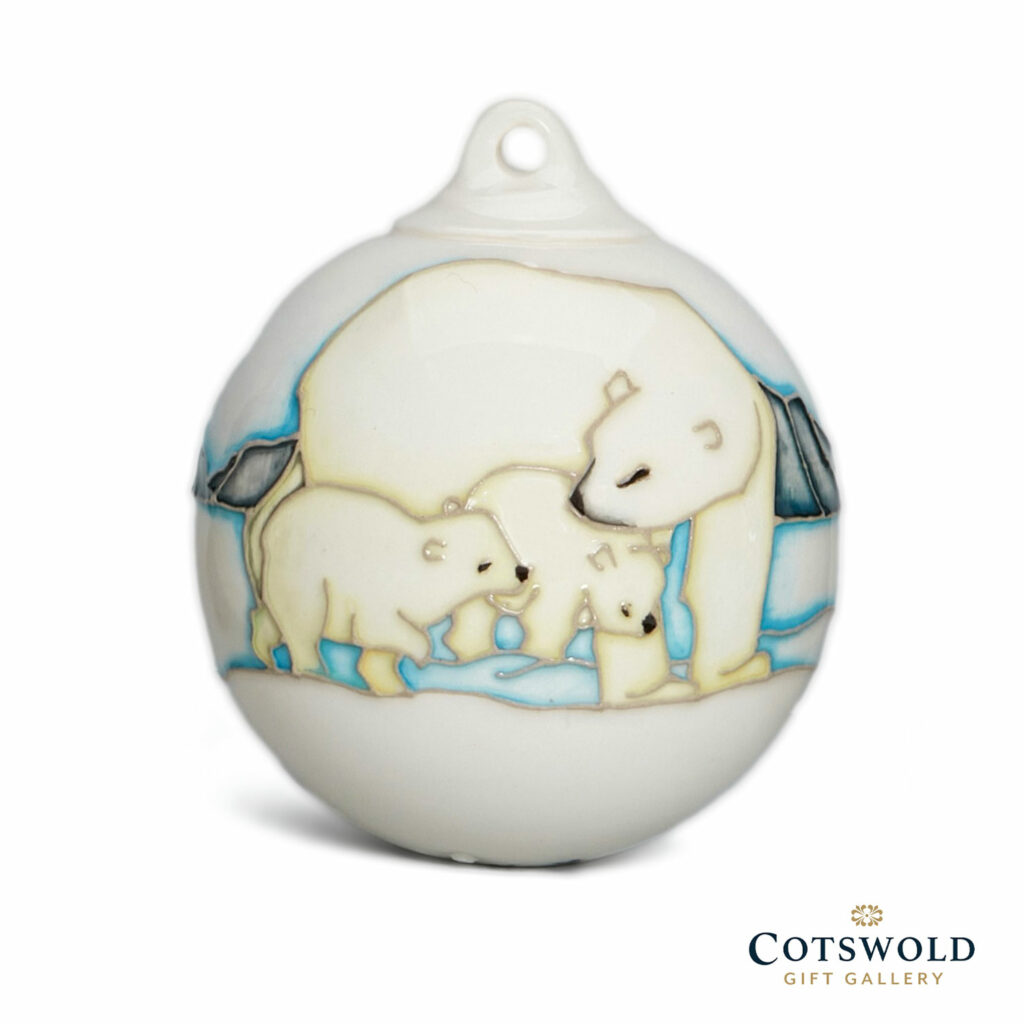 Moorcroft Pottery Christmas Arctic Light Bauble 1024x1024