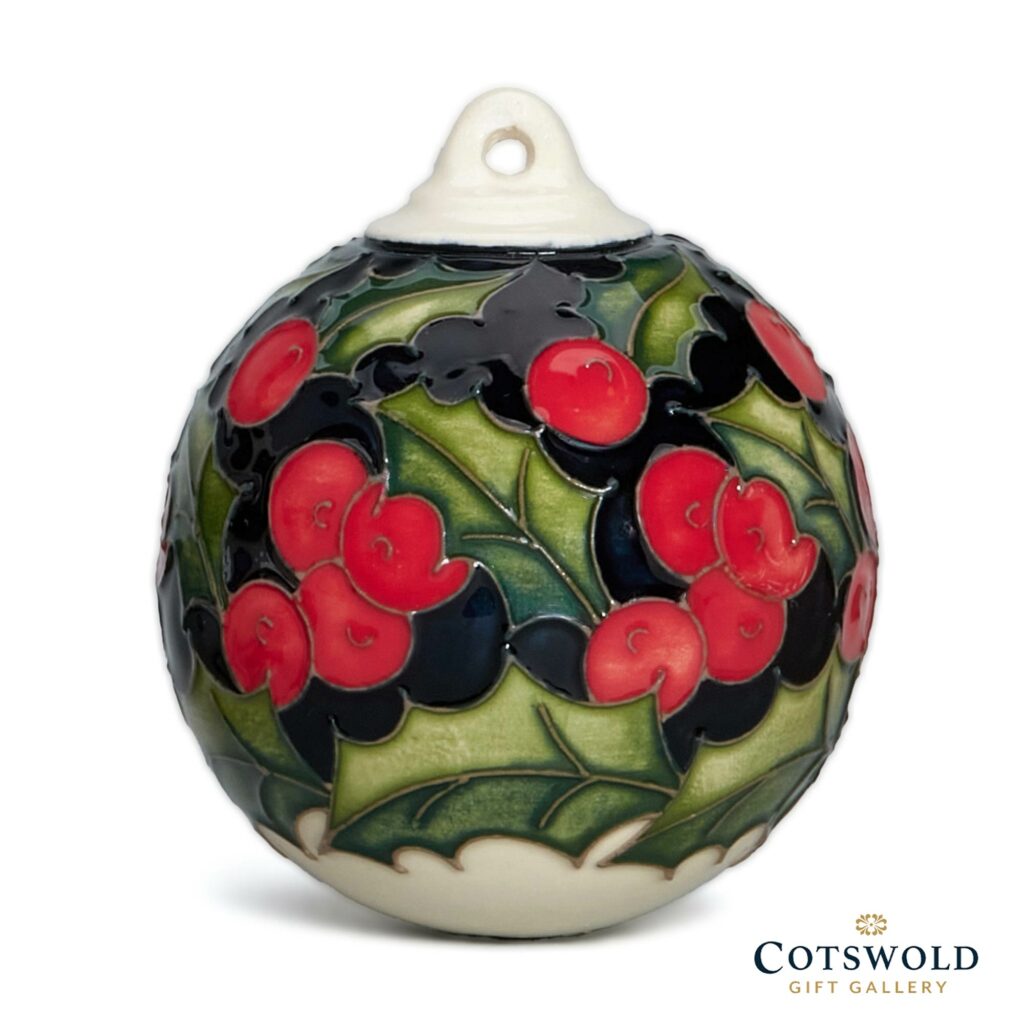 Moorcroft Pottery Christmas Holly Berries Bauble 1024x1024