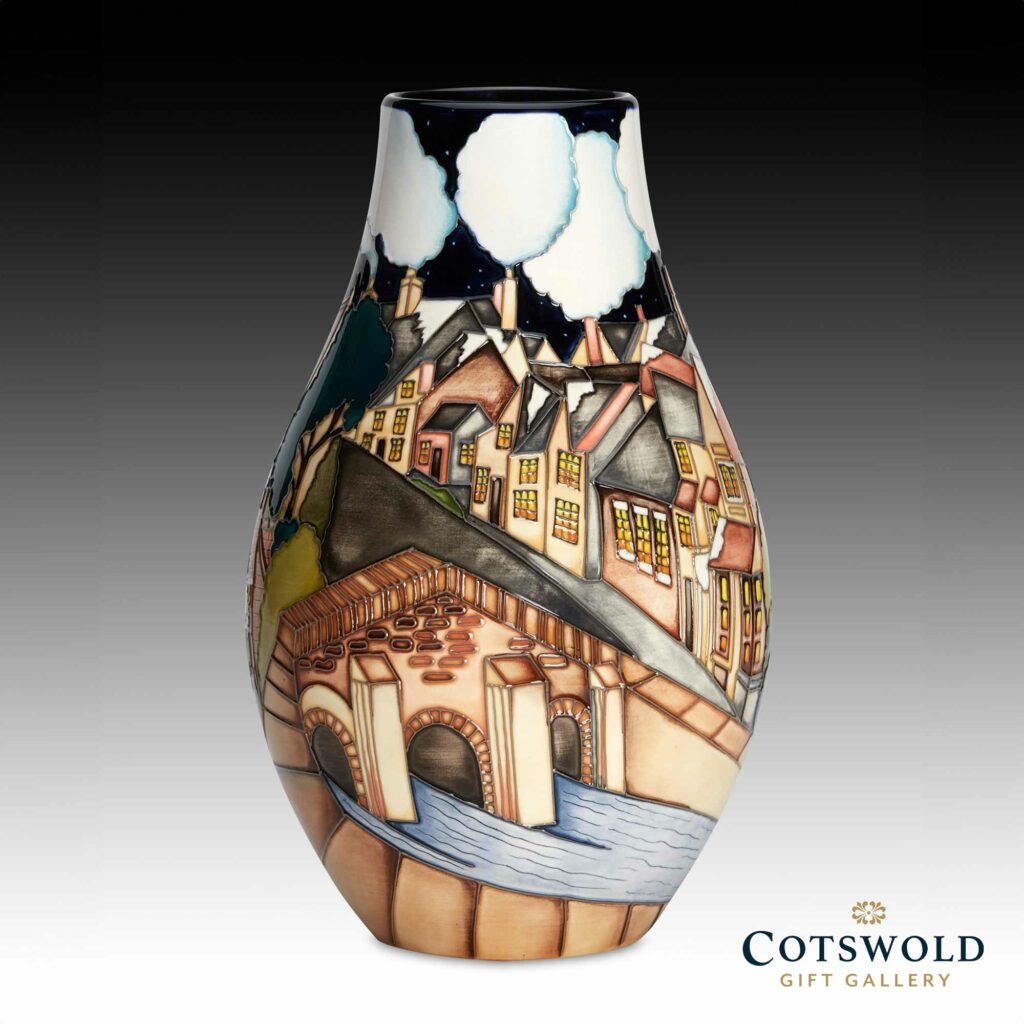 Moorcroft Pottery Christmas Lights In The Stone Reverse 01 Dark 1024x1024
