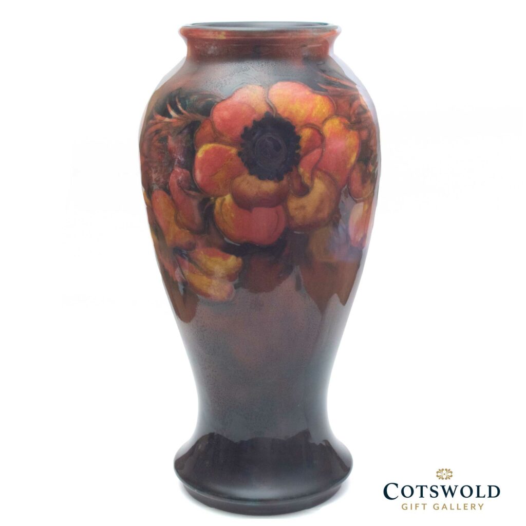 Vintage William Moorcroft Pottery Anemone Flambe 9 Inch Vase 5 1024x1024
