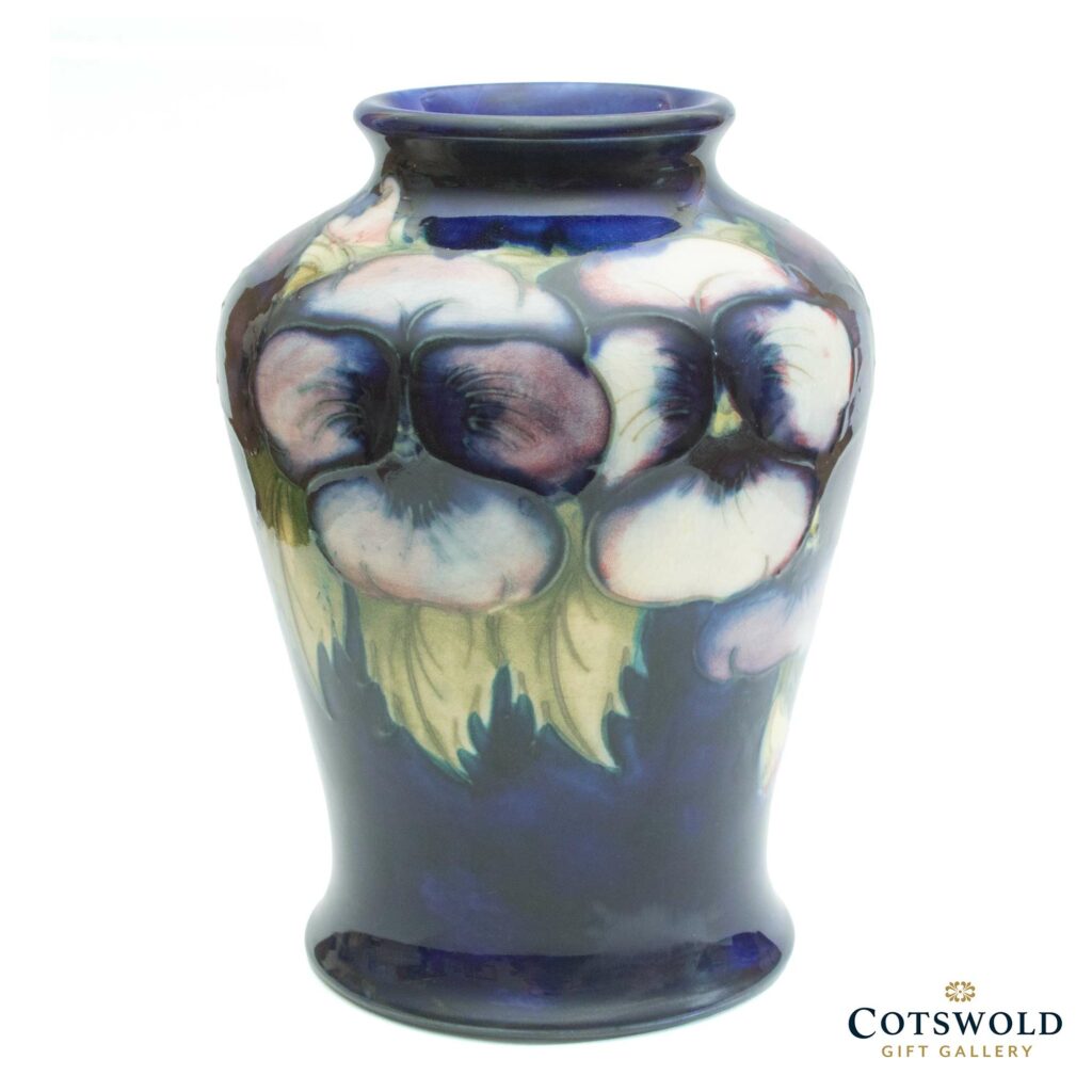 Vintage William Moorcroft Pottery Pansy 5765 Vase 2 1024x1024