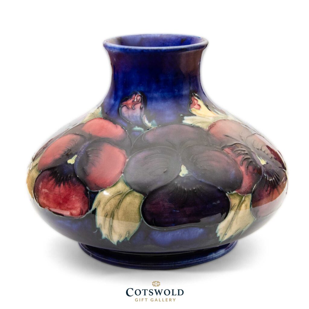 William Moorcroft Pottery Vintage Pansy Vase 25 1 1024x1024