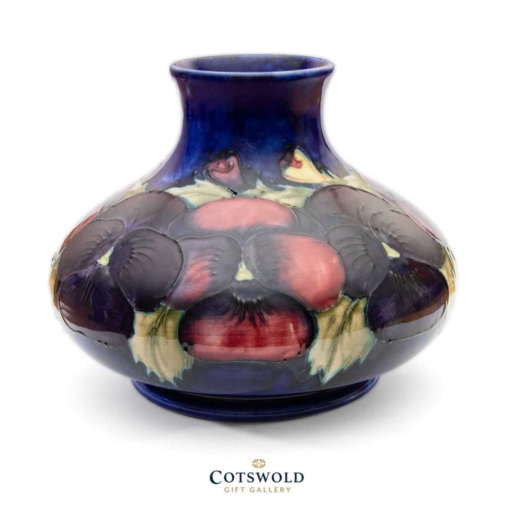 William Moorcroft Pottery Vintage Pansy Vase 25 2 1024x1024
