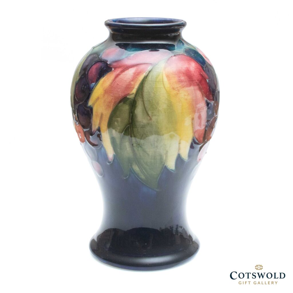 Vintage Moorcroft Pottery Leaf And Berry 6½ Inch Vase 01 1024x1024
