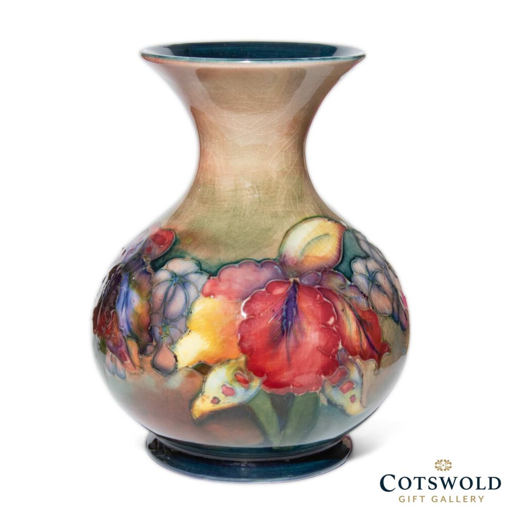 Moorcroft Pottery Vintage Orchid Flambe Vase M16 1 1024x1024
