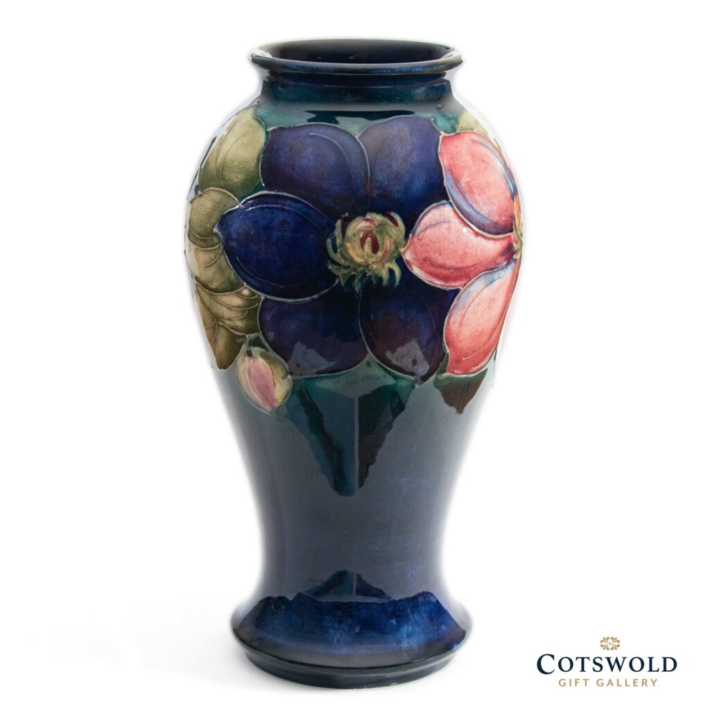 Vintage Moorcroft Pottery Vintage Clematis Vase 25 3 1024x1024