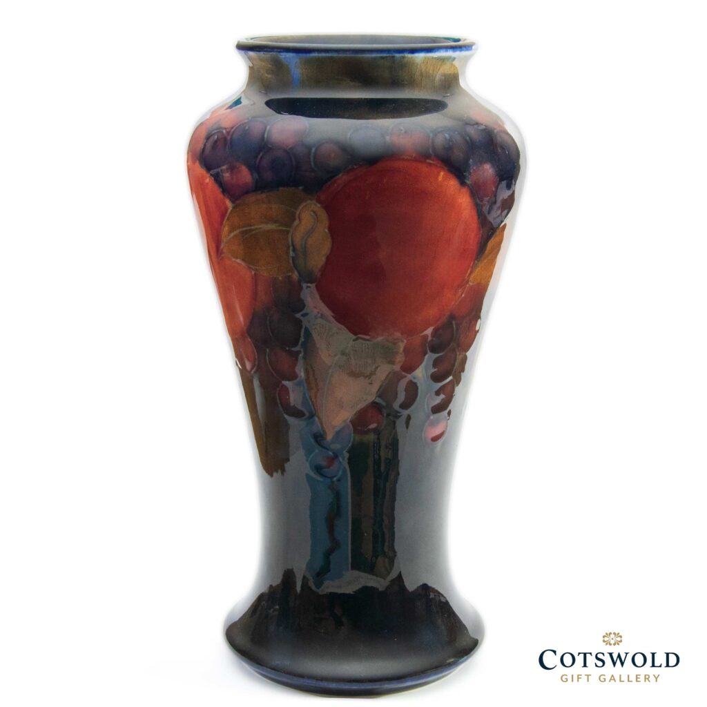 William Moorcroft Pottery Vintage Pomegranate Vase 7.25 2 1024x1024