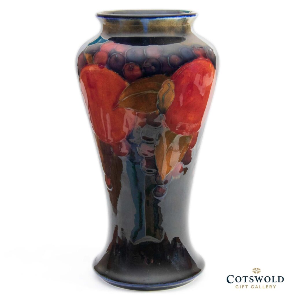 William Moorcroft Pottery Vintage Pomegranate Vase 7.25 5 1 1024x1024